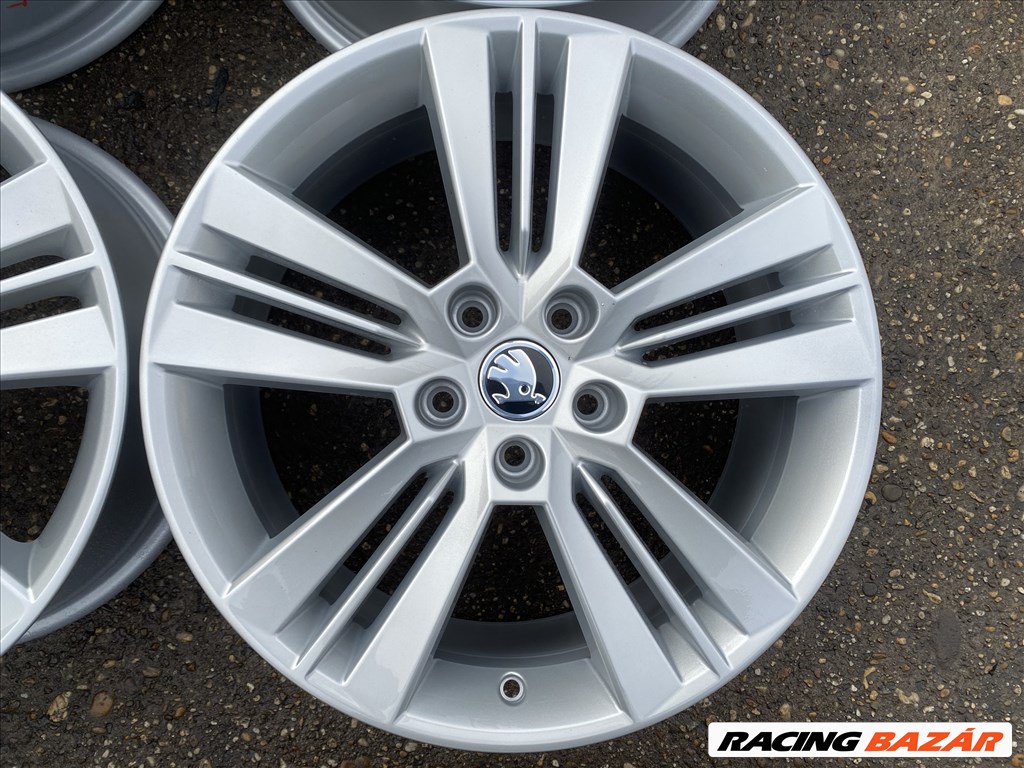 4db gyári 18" Skoda Octavia alufelni. (3676) 2. kép