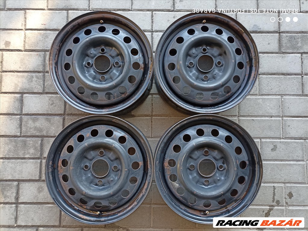 4x114.3 15" Mitsubishi / Hyundai használt lemezfelni garnitúra (R583) 1. kép