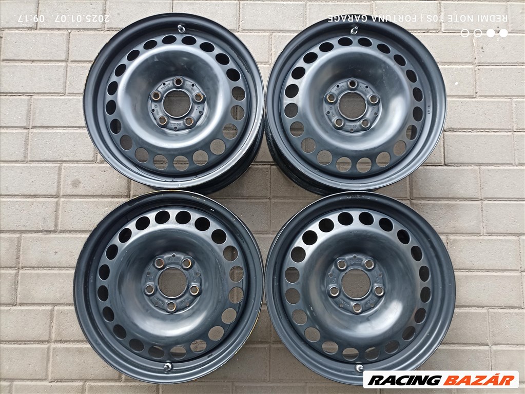 5x112 16" Mercedes újszerű lemezfelni garnitúra +TPMS (R551) 1. kép