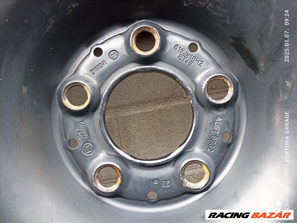 5x112 16" Mercedes újszerű lemezfelni garnitúra +TPMS (R551) 7. kép