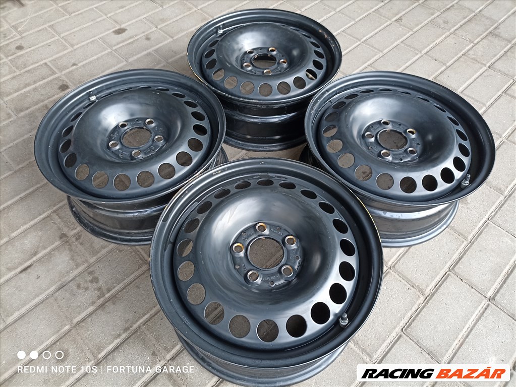 5x112 16" Mercedes újszerű lemezfelni garnitúra +TPMS (R551) 2. kép