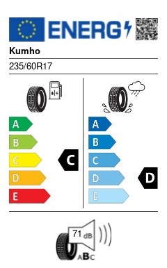 Kumho HP71 235/60 R17 102V off road, 4x4, suv nyári gumi 2. kép