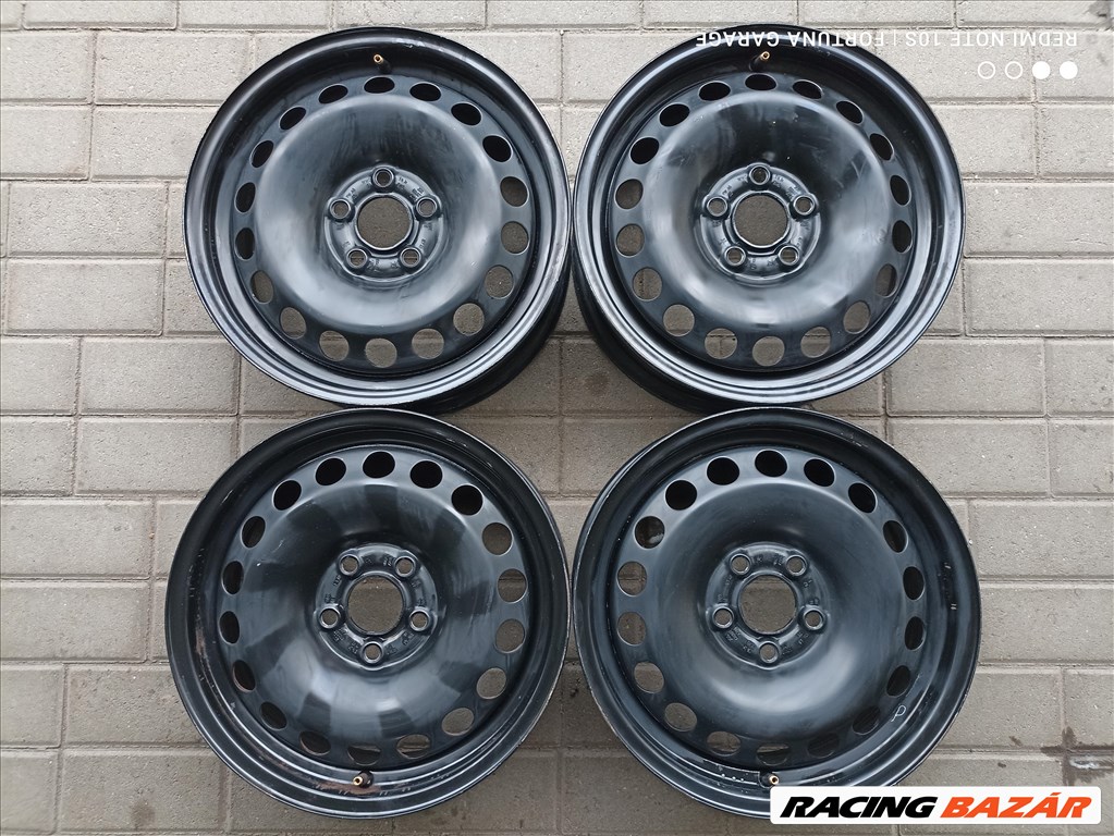 5x100 15" VW használt lemezfelni garnitúra (R554) 1. kép