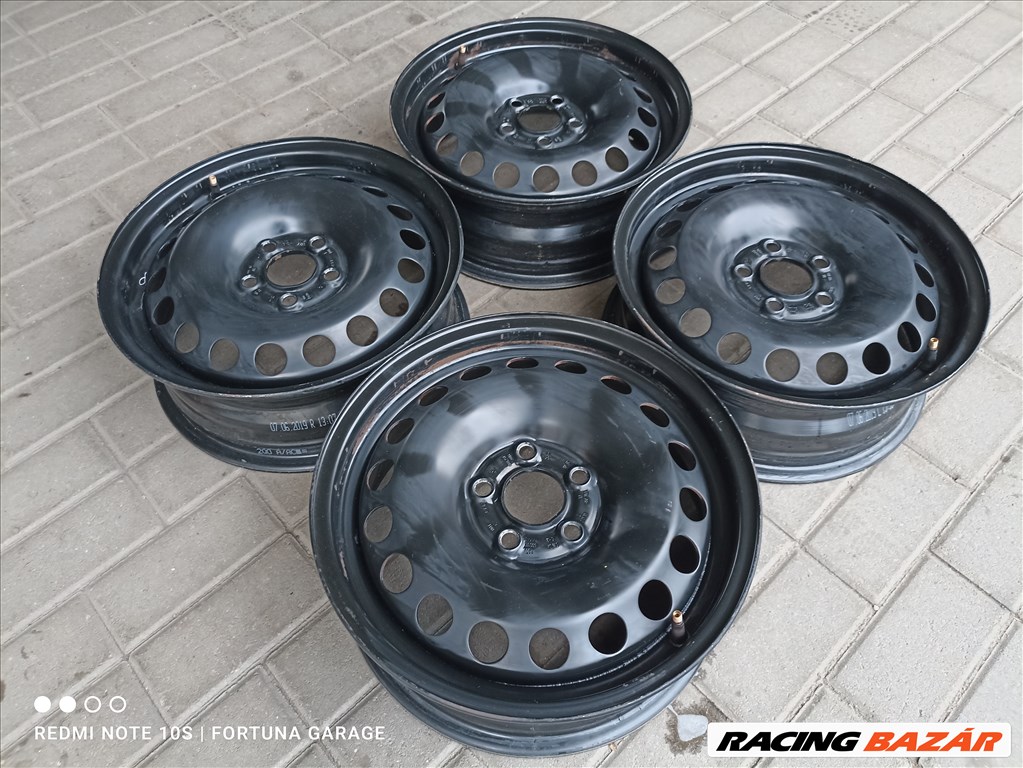 5x100 15" VW használt lemezfelni garnitúra (R554) 2. kép
