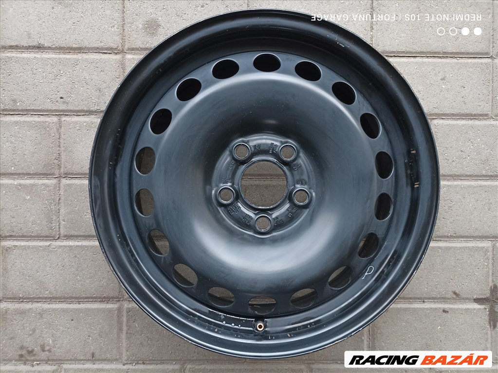 5x100 15" VW használt lemezfelni garnitúra (R554) 4. kép