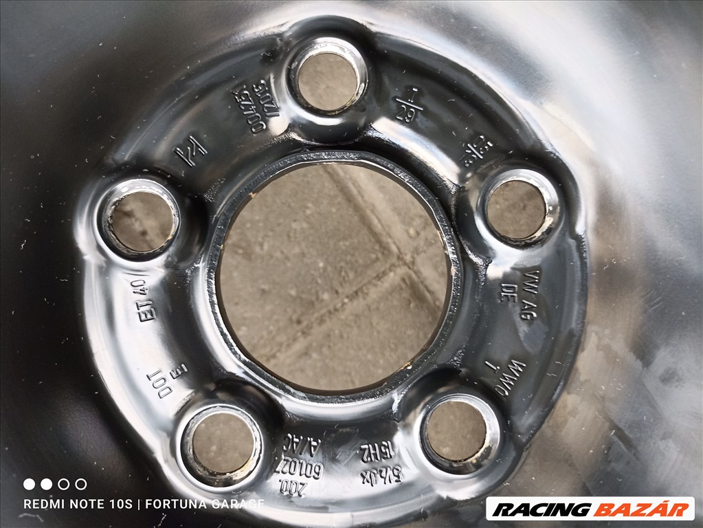5x100 15" VW használt lemezfelni garnitúra (R554) 7. kép