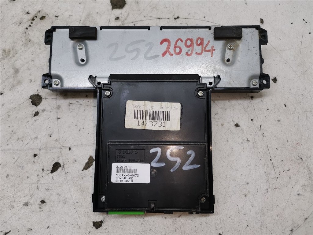 VOLVO S80 II (AS) 2.5 T Multifunkciós Kijelző #26994# 31210467 2. kép