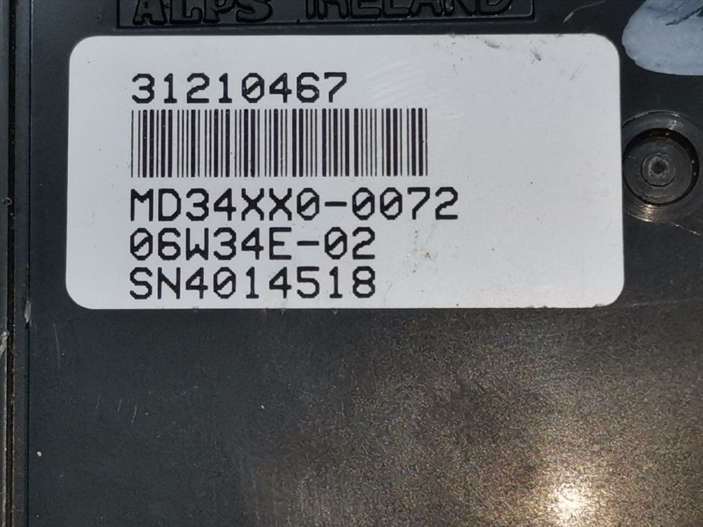 VOLVO S80 II (AS) 2.5 T Multifunkciós Kijelző #26994# 31210467 3. kép