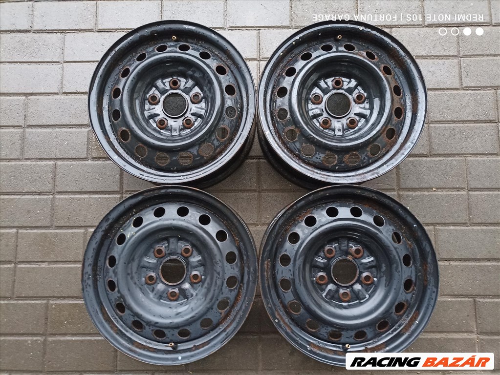 5x114.3 15" Mazda / Toyota használt lemezfelni garnitúra (R574) 1. kép