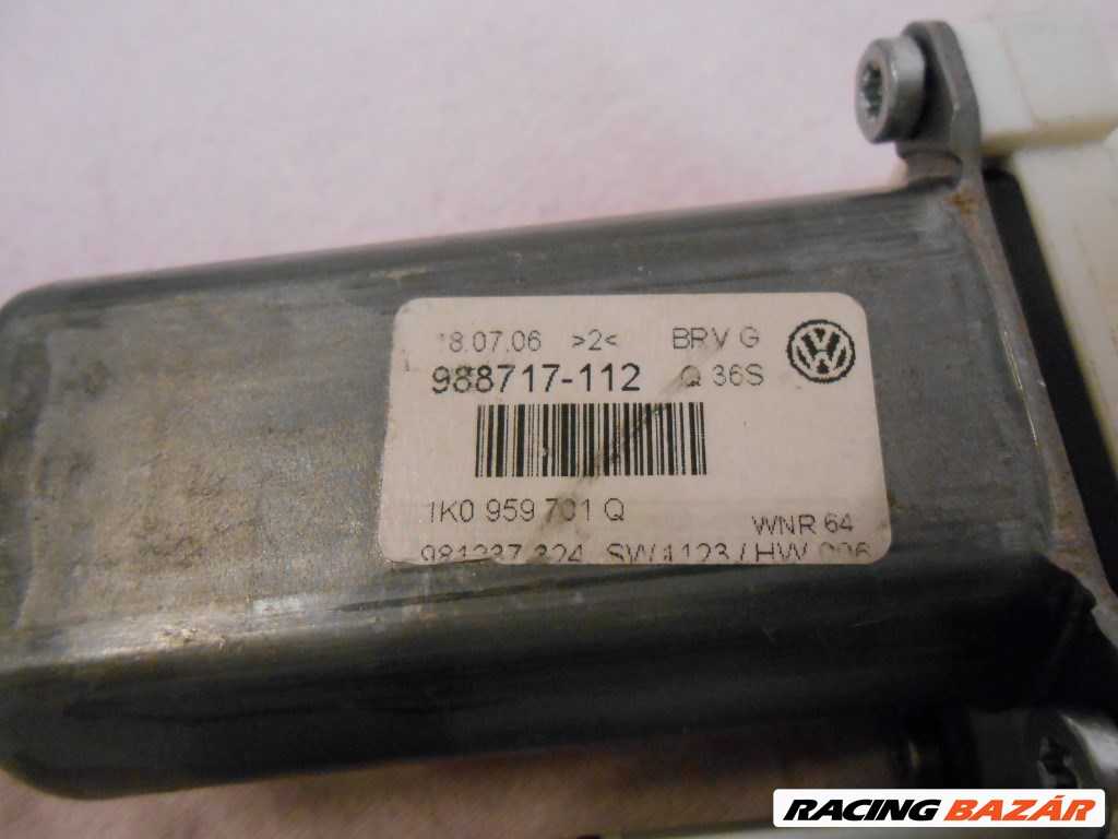 VW Passat B6, 3C 2005-2010 Ablakemelő motor - elektronikával BAL első 1K0959701Q, 1K0959793M 3. kép