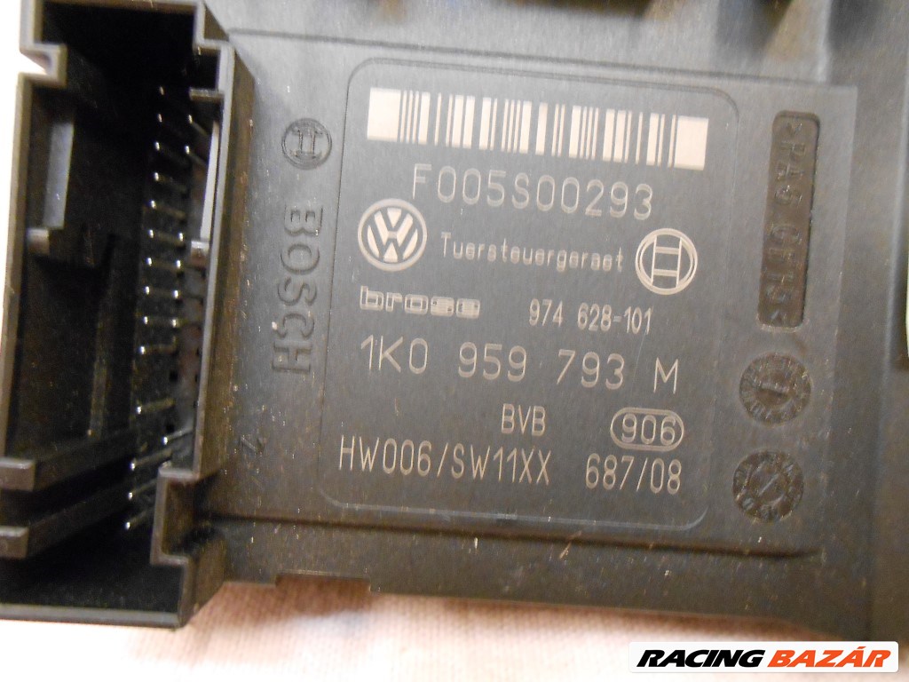 VW Passat B6, 3C 2005-2010 Ablakemelő motor - elektronikával BAL első 1K0959701Q, 1K0959793M 4. kép