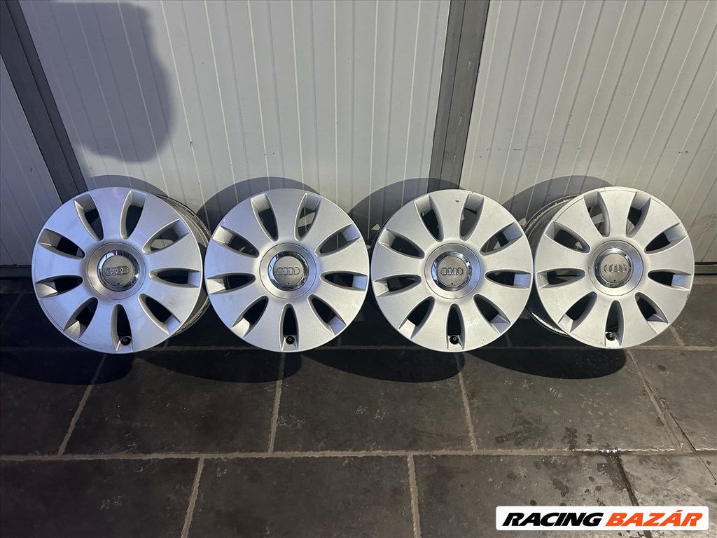  Audi 5x112 lyukosztású 6,5J 16" gyári alufelni garnitúra 2. kép