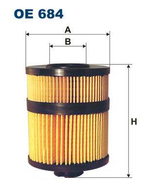 olajszűrő FILTRON OE 684 for OPEL, ISUZU, RENAULT, SAAB, …