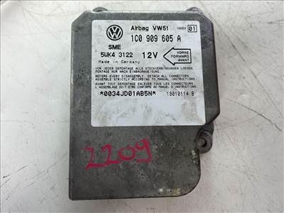 VW LUPO (6X1/ 6E1) 1.2 TDI 3L Légzsák Elektronika #2209# 1C0909605A