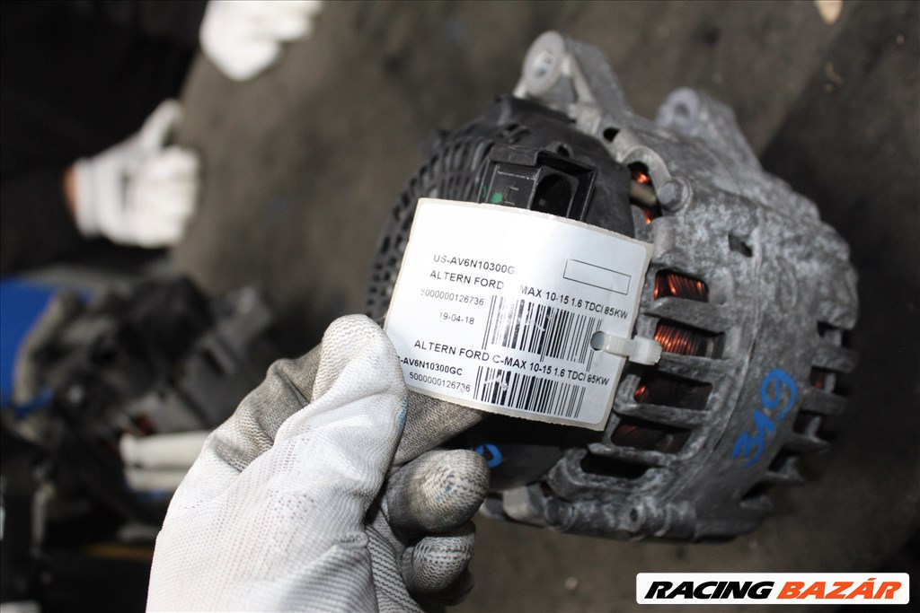 Ford c-max  1.6TDCI  '10-15 generátor  AV6N-10300-GC (319) 4. kép