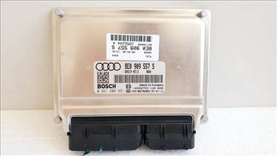508599 Audi A4, 2006, Motorvezérlő, Ecu, 0261208691, 8E0909557S, Bosch.
