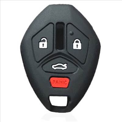 Mitsubishi kulcs szilikon tok 3 gombos - Fekete