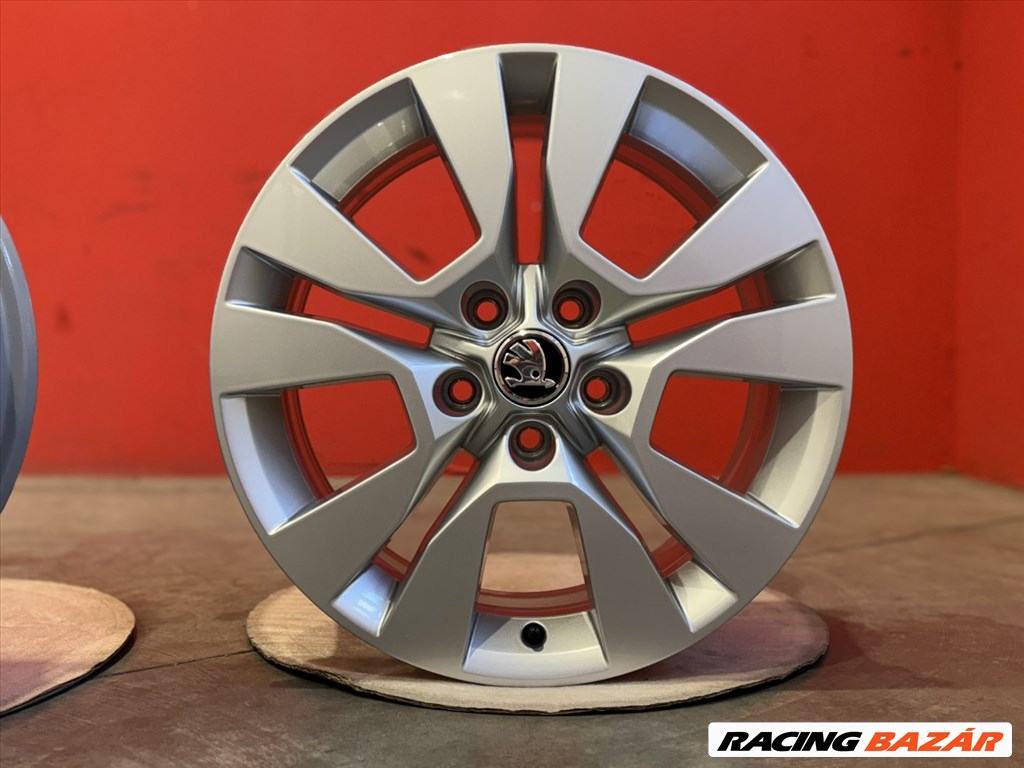 R17 5x112 Original Skoda Yeti 7J ET45 OE 5L0601025L gyári alufelnik felnik 17"  3. kép