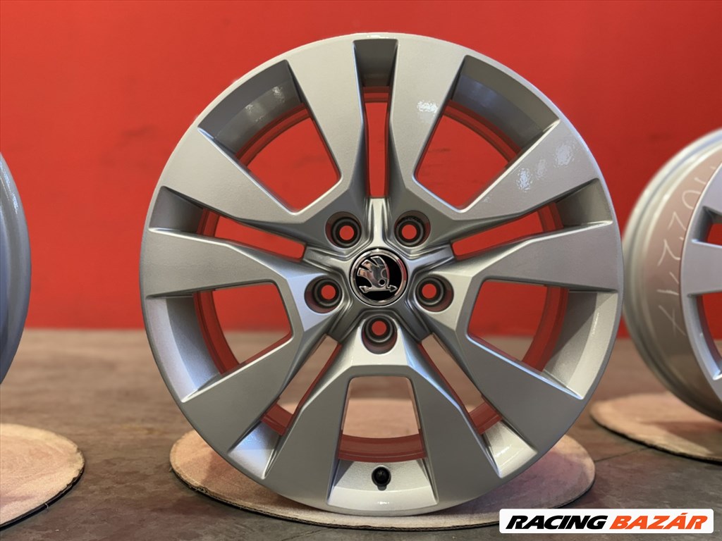 R17 5x112 Original Skoda Yeti 7J ET45 OE 5L0601025L gyári alufelnik felnik 17"  4. kép