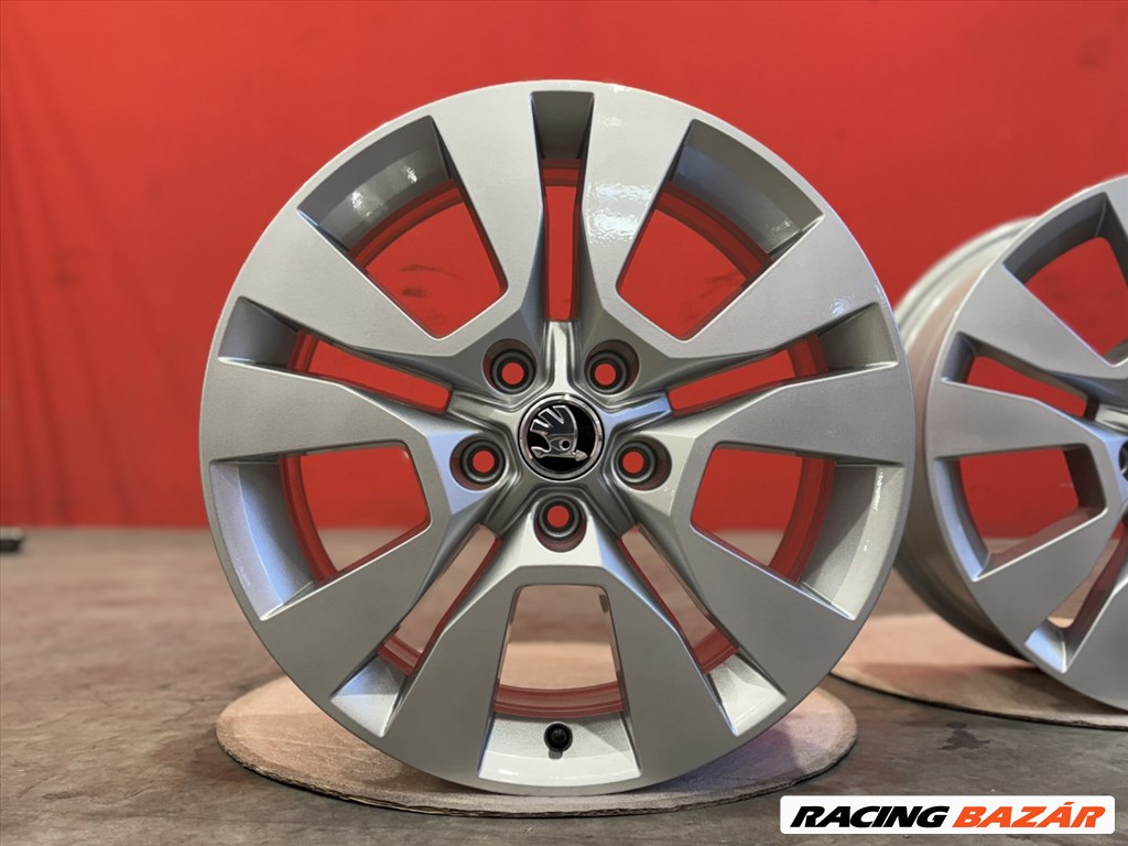 R17 5x112 Original Skoda Yeti 7J ET45 OE 5L0601025L gyári alufelnik felnik 17"  6. kép