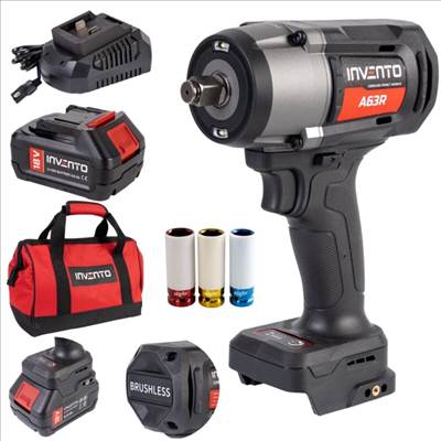 Invento Akkus ütvecsavarozó 1180 Nm, táskában, 1/2" - PXA63R-ZNA
