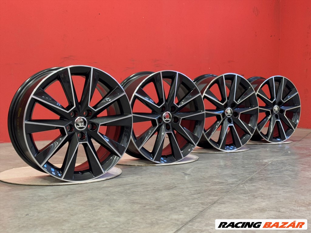 R17 5x100 Skoda SAVIO - 7J ET46  for Rapid Fabia OE 5JJ601025 gyári alufelnik 2. kép