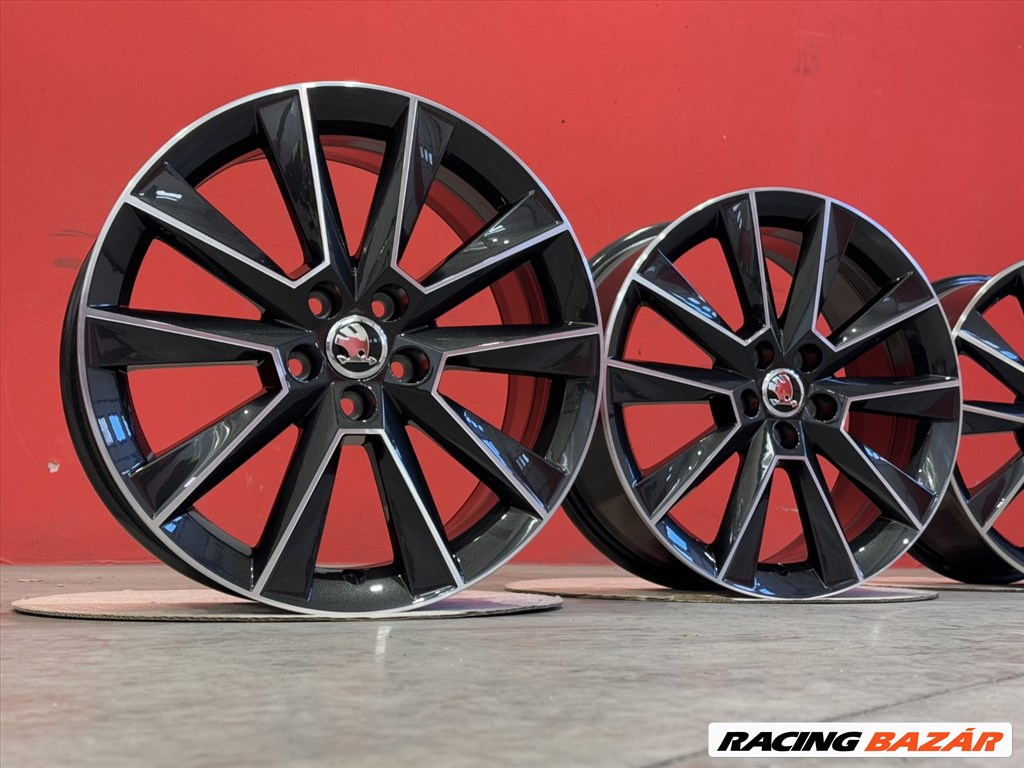 R17 5x100 Skoda SAVIO - 7J ET46  for Rapid Fabia OE 5JJ601025 gyári alufelnik 3. kép