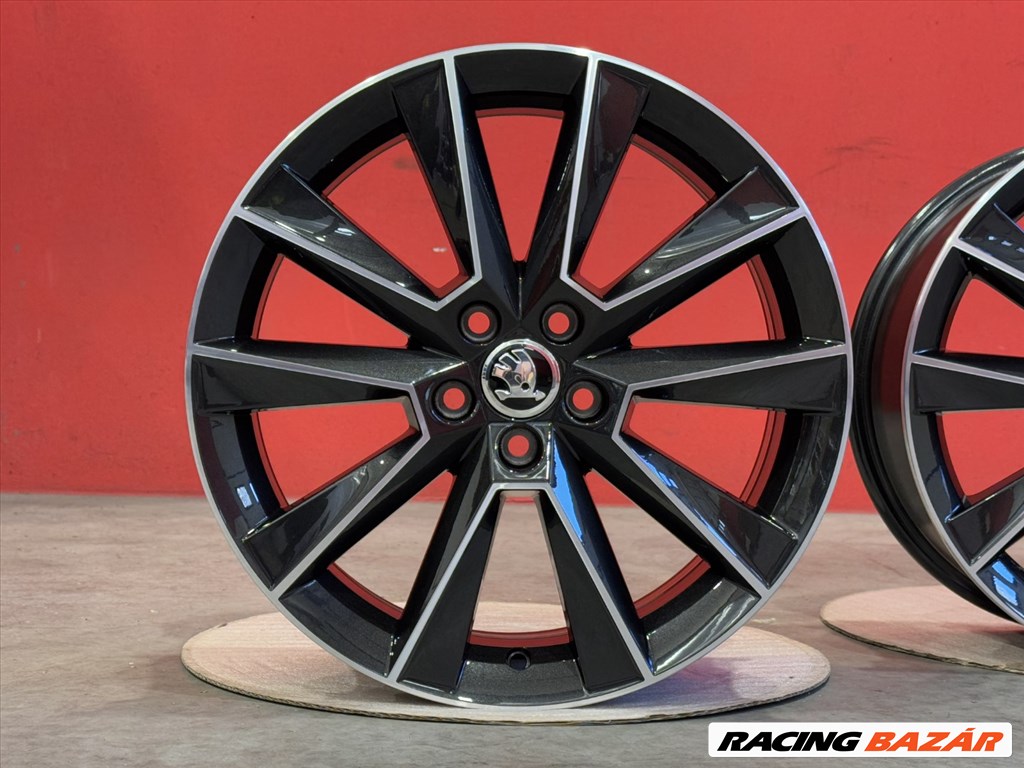 R17 5x100 Skoda SAVIO - 7J ET46  for Rapid Fabia OE 5JJ601025 gyári alufelnik 4. kép