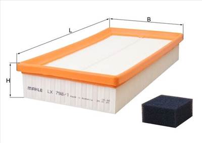 MAHLE LX 798/1 - légszűrő FORD