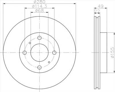 TEXTAR 92109300 - féktárcsa INFINITI NISSAN