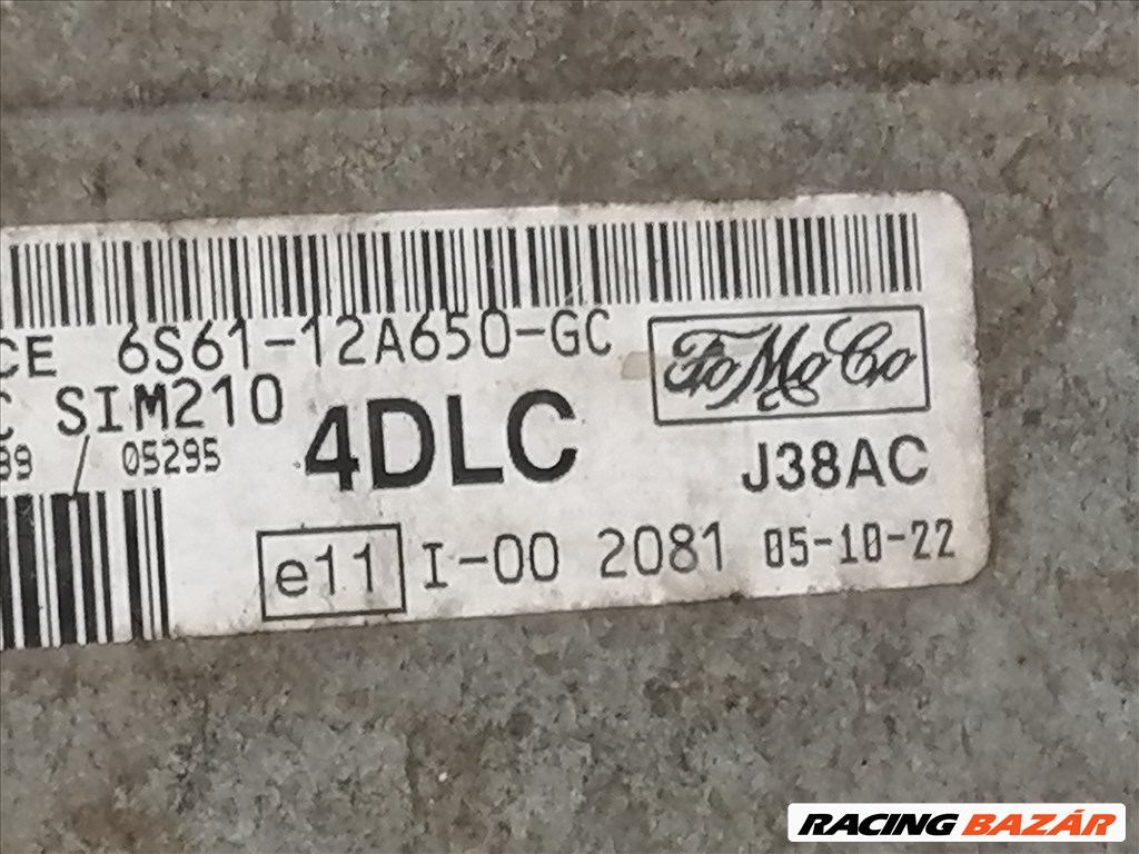 Ford Fusion 1.4 16V Motorvezérlő  6s6112a650gc 3. kép