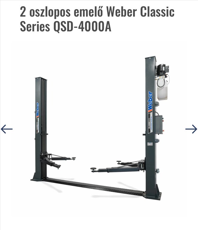csápos emelő weber 1. kép