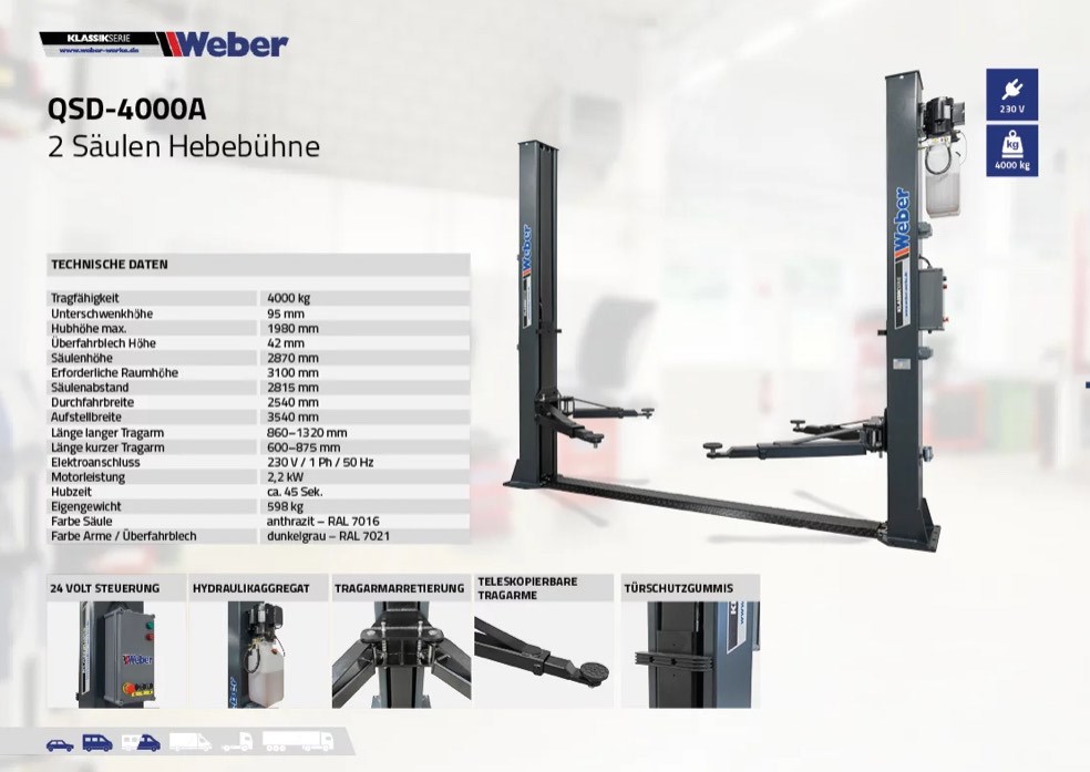 csápos emelő weber 2. kép