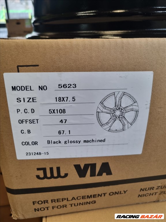  5x108 lyukosztású 7,5JJ 18" új alufelni 4. kép