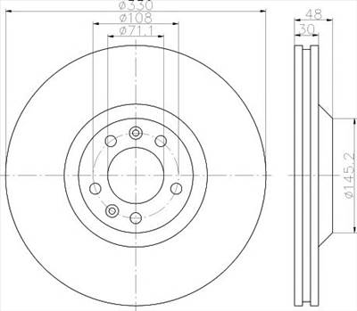 TEXTAR 92129503 - féktárcsa CITROËN PEUGEOT