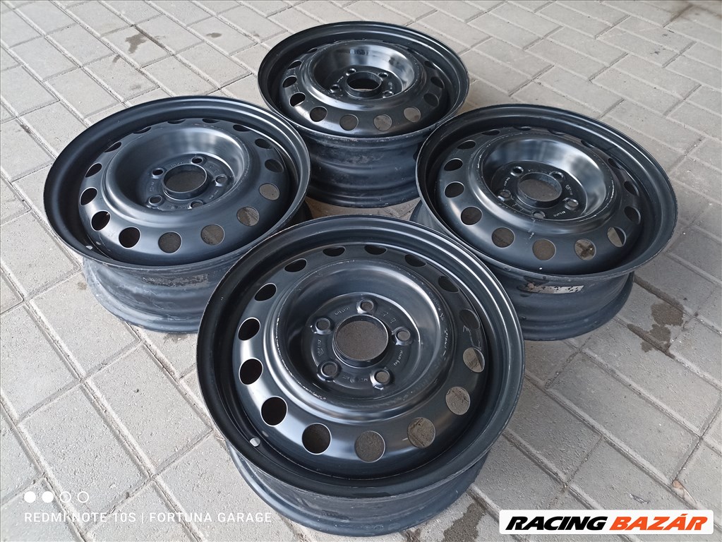 5x114,3 15" Renault használt lemezfelni garnitúra (R601) 2. kép