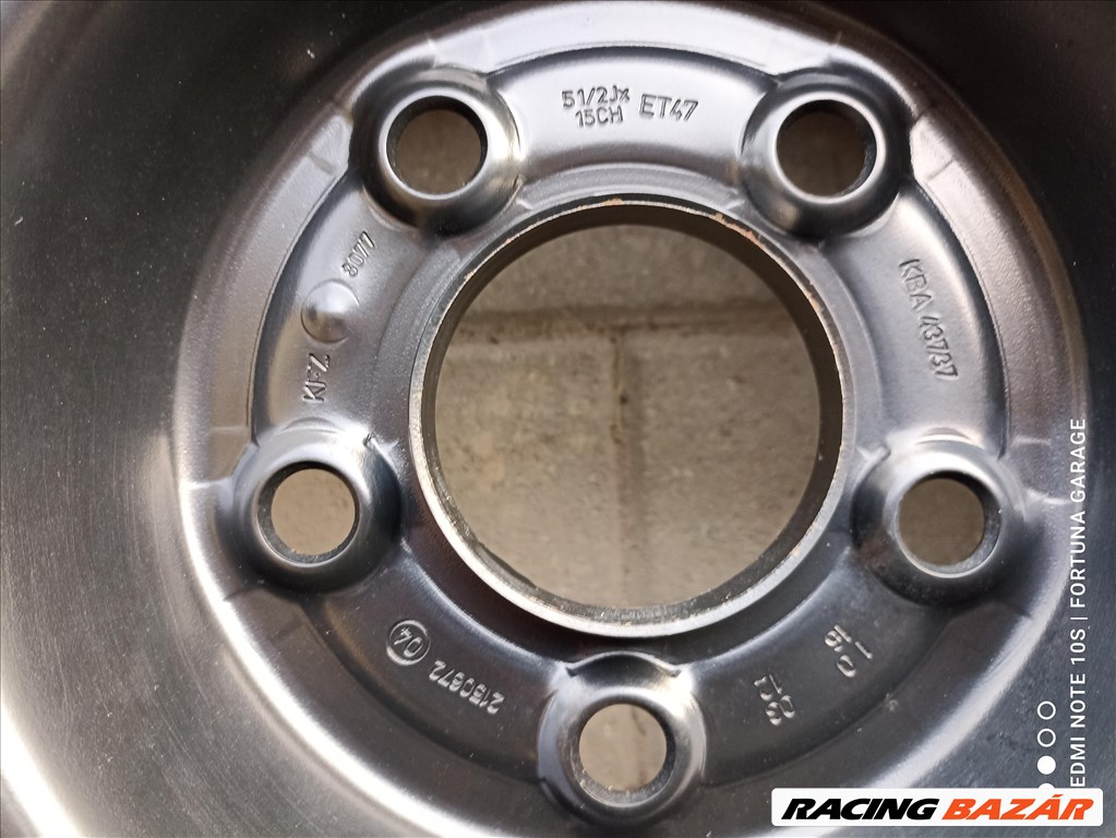 5x114,3 15" Renault használt lemezfelni garnitúra (R601) 7. kép