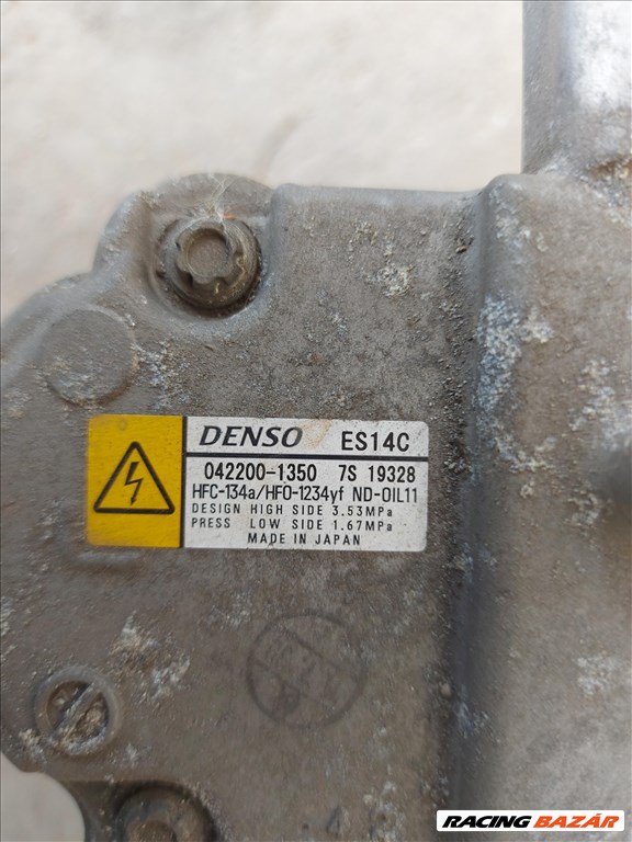 Toyota Yaris (XP130/XP150) 1.5 VVT-I Hybrid klímakompresszor 1905 0422001350 2. kép
