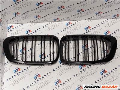 BMW E46 új coupe cabrio dupla fényes fekete vese hűtőrács eladó (999004B)