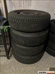  5x100 lyukosztású 15" használt lemezfelni, rajta 195/65 újszerű Bridgestone téli gumi gumi 