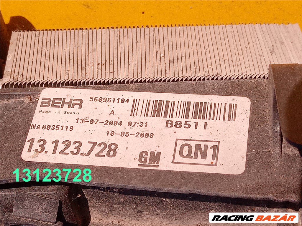 Opel Corsa C VENTILÁTOR Motor és keret C CORSA 13123728 8038845 2. kép