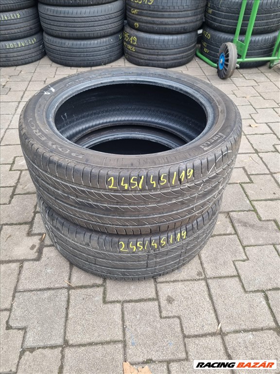 245/4519" újszerű Pirelli Powergy nyári gumi 2db  1. kép