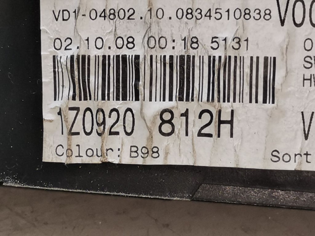 SKODA OCTAVIA II (1Z5) 1.9 TDI Kilométeróra #33583# 1Z0920812H 6. kép