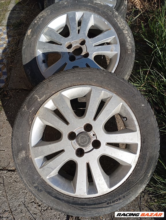  4x100 lyukosztású 16" használt alufelni, rajta használt gumi  1. kép