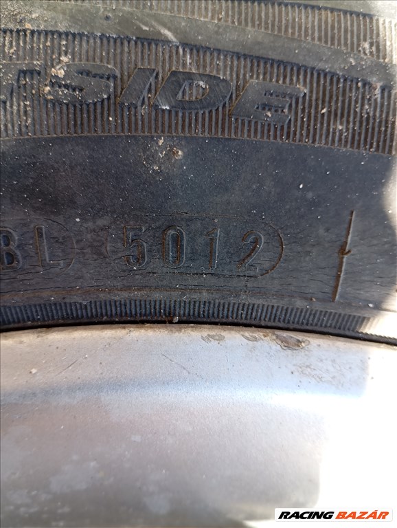  4x100 lyukosztású 16" használt alufelni, rajta használt gumi  4. kép