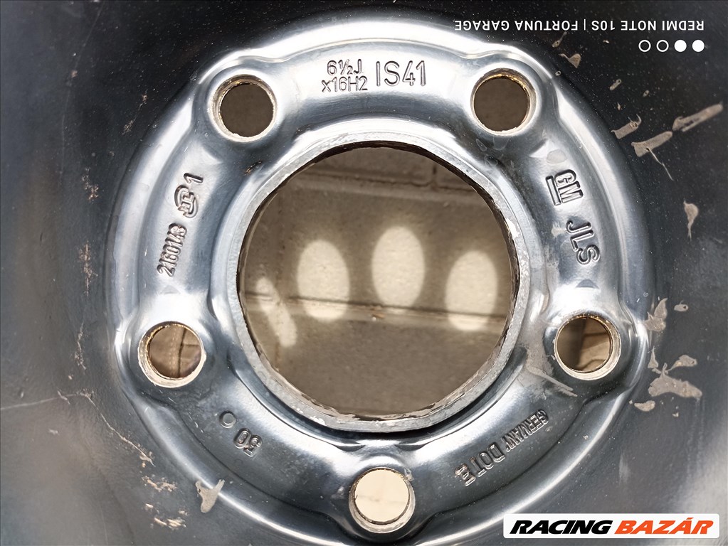 5x115 16" Opel használt lemezfelni garnitúra dísztárcsával (R600) 7. kép
