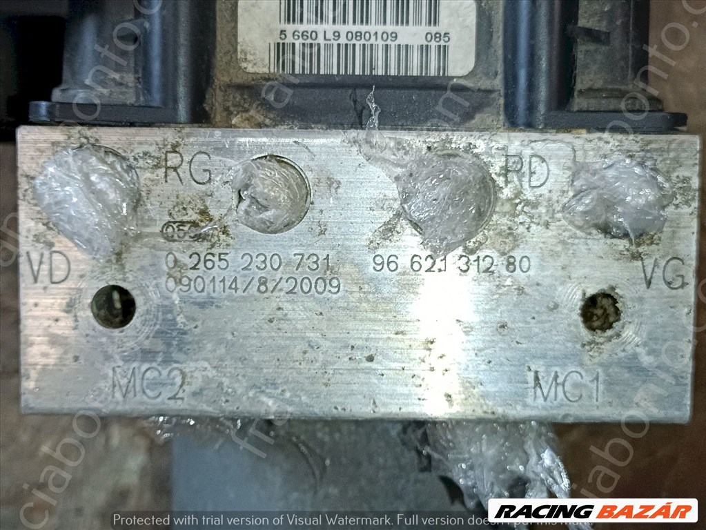 Citroën C5 II, Peugeot 508 I ABS kocka  9666092580 0265951255 2. kép