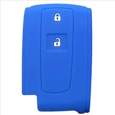 Toyota kulcs szilikon tok 2 gombos - Fekete-Kék