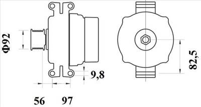 MAHLE MG 799 - generátor DAF