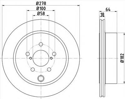 TEXTAR 92278503 - féktárcsa SUBARU